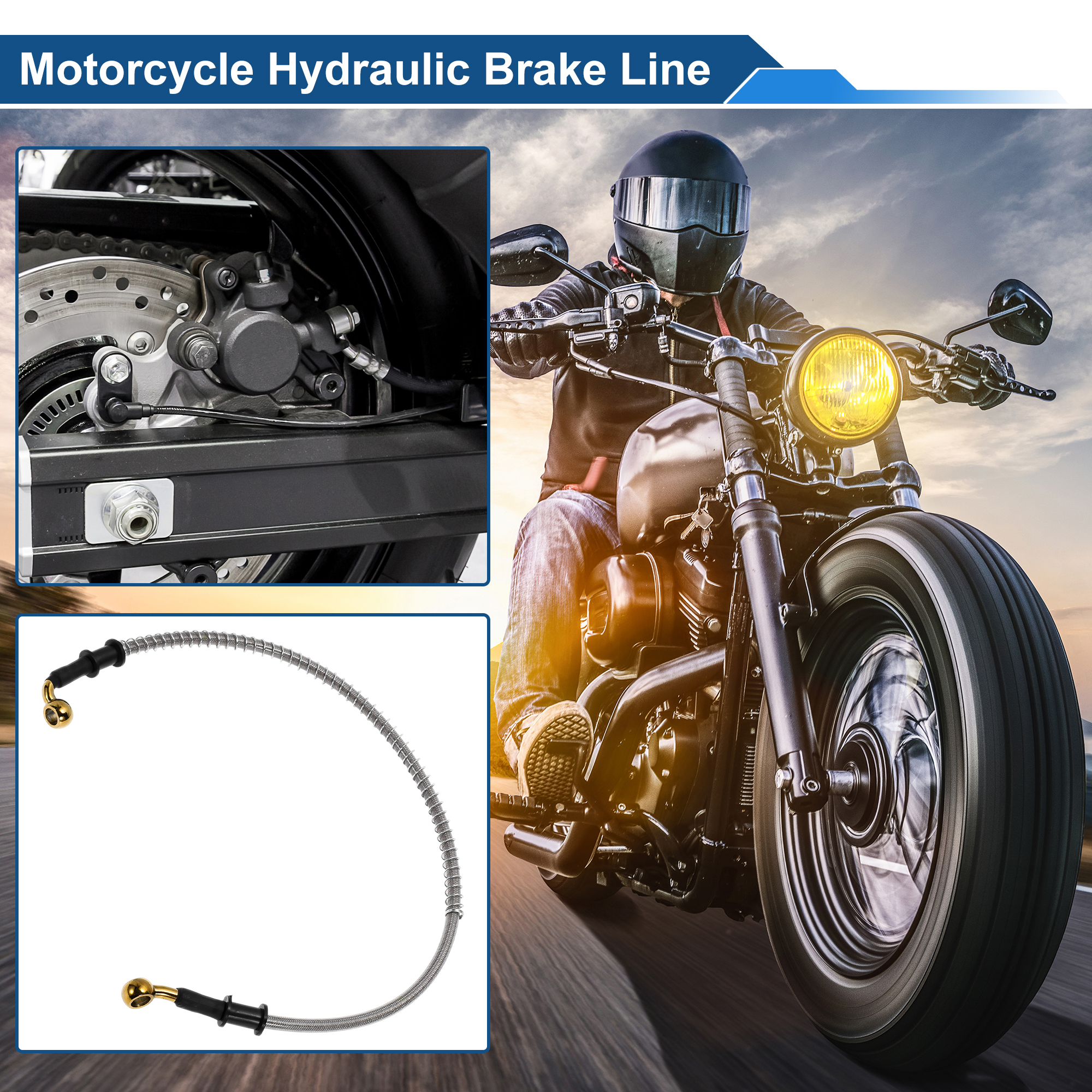 UXCELL 60cm Motorcycle Brake C - Braided Line 评论和价格