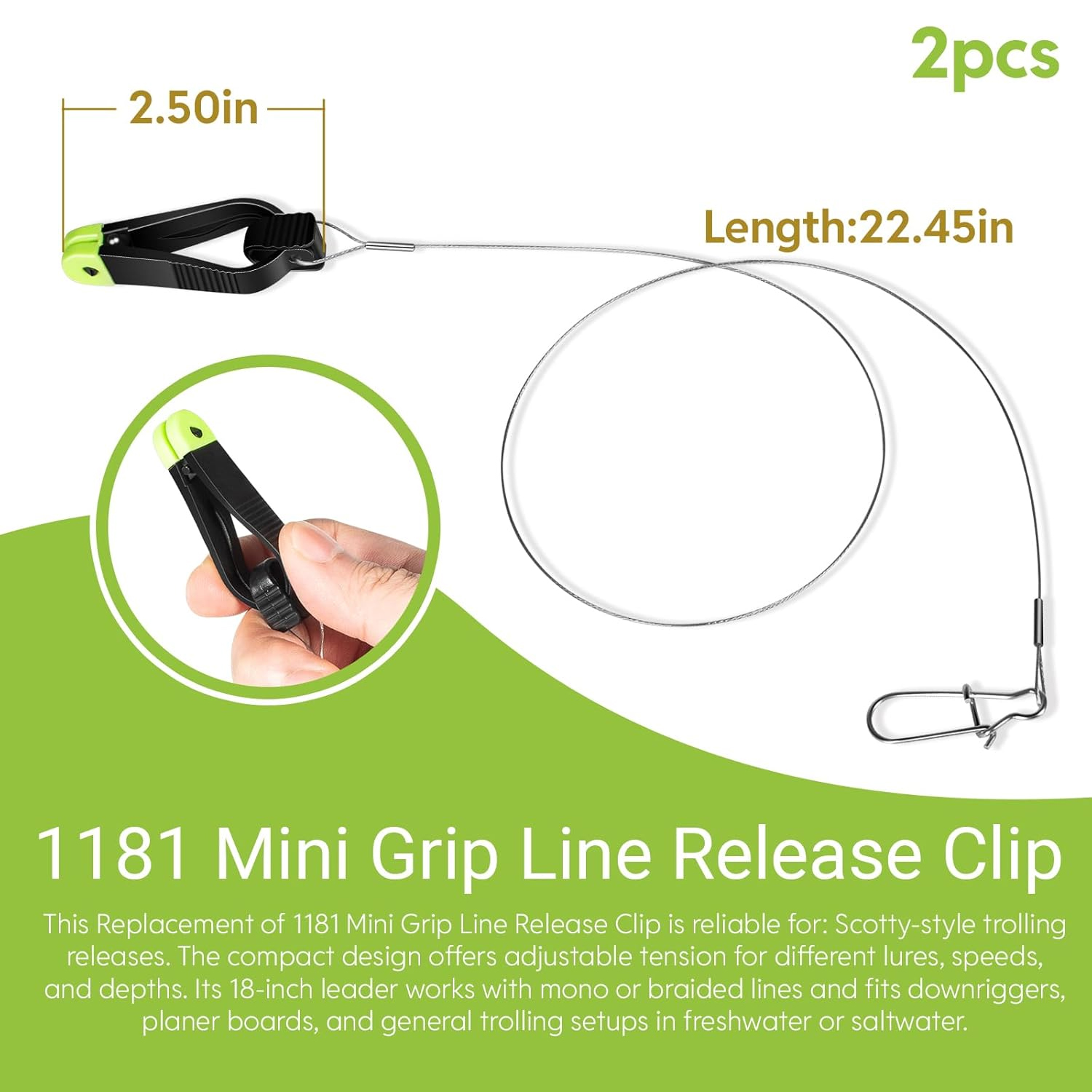 1181 Grip Line Release Clip fo - Leader Line 评论和价格