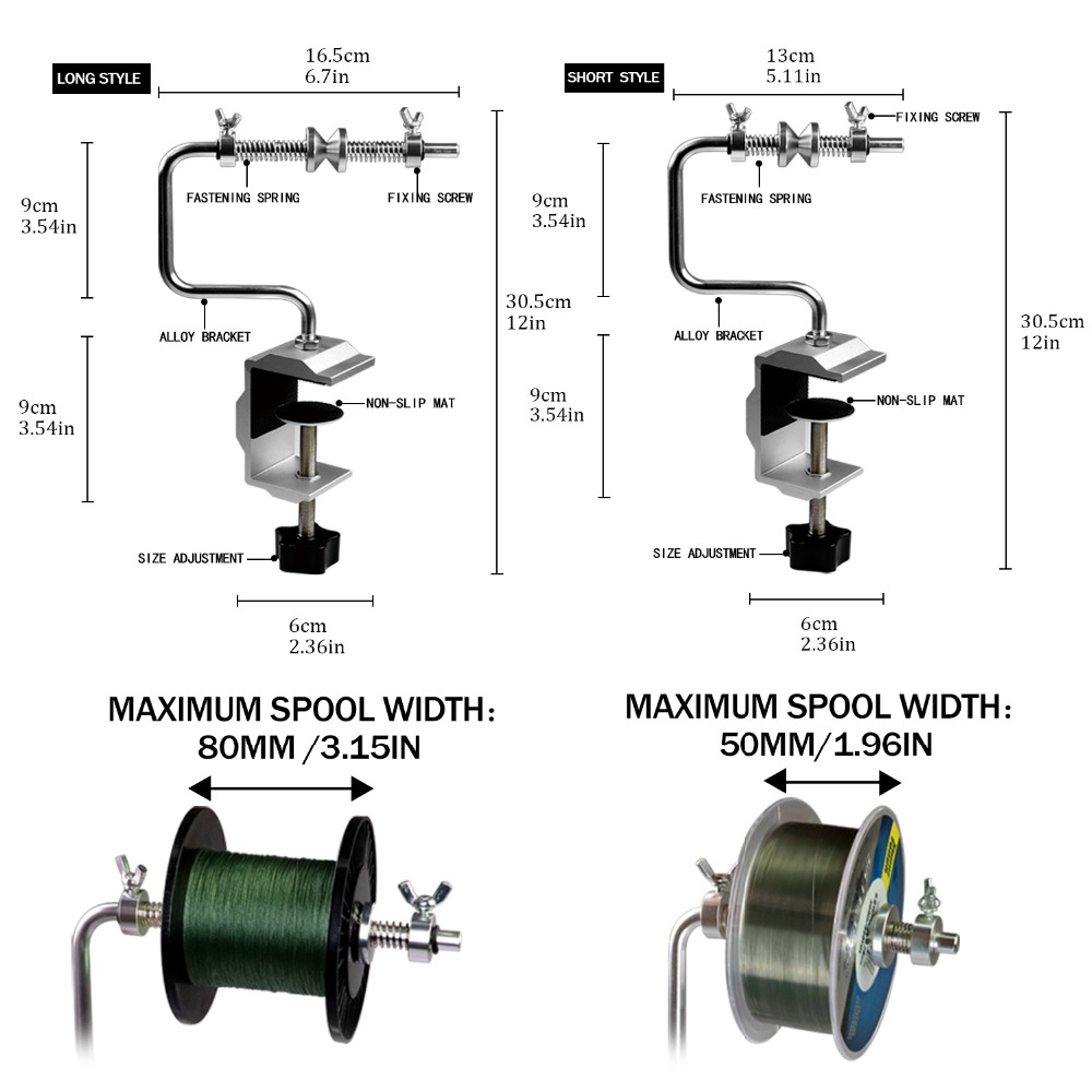 1pcs Portable Aluminum Fishing - Fishing Line Spool 评论和价格