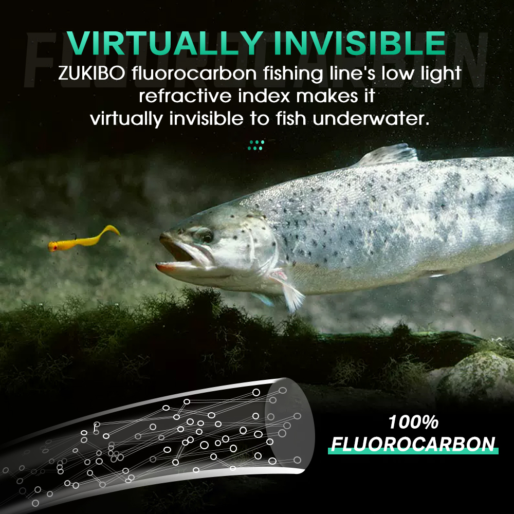 ZUKIBO 100% Fluorocarbon Fishi - Copolymer Line 评论和价格